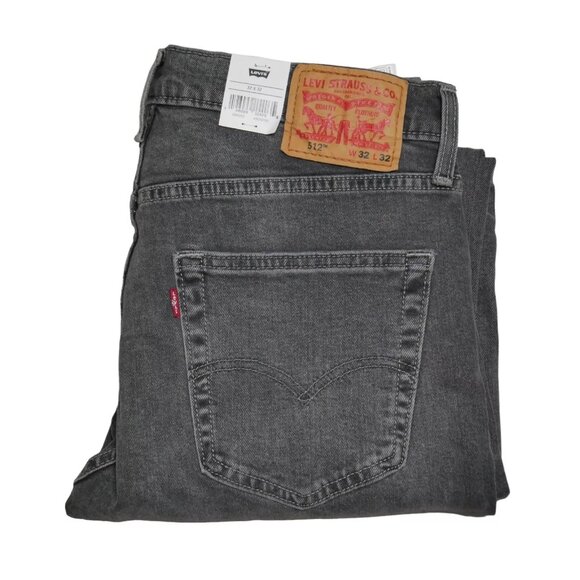 Levis 512 Flex Slim Fit Tapered Leg Stretch Jeans Men's Size 32x32 Black NEW!!!!